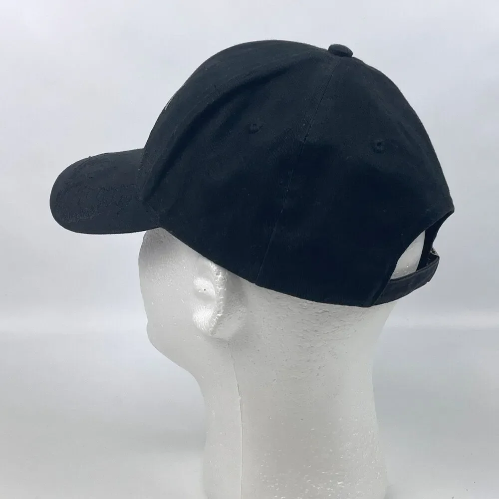 ALASKA Embroidered Husky Sled Dog Team Black Ball Hat Cap Adjustable Iditarod